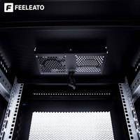 Armoire de serveur réseau pour centre de données 18U 22U 32U 37U 42U 47U, 19 pouces, montage sur rack au sol, protection IP20, en stock, SPCC