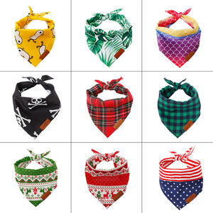 Accessori eleganti per cani in cotone di lino estivo vari farfallino sciarpa per la testa Bandana triangolo bavaglino per <span class=keywords><strong>gatti</strong></span> - Product Image 2