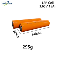 Batterie LFP Winfinova Full Tab haute densité de puissance 32140, stabilité thermique supérieure, 2000 cycles, 3,6 V, 15 Ah, résistance interne de 3 m.