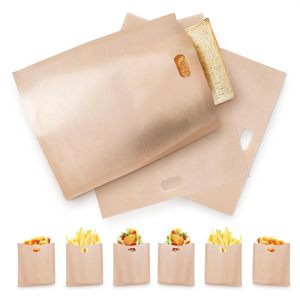 Factory Outlet Non-Stick Microwave Safe Antiseptic Reusable Grilled Cheese Toast Bags for Toast Sandwich Panini Snacks - Product Image 2