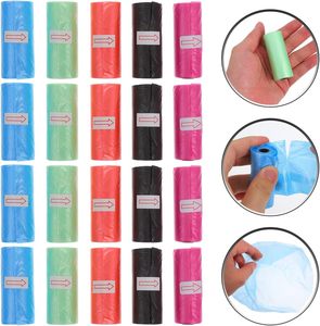Sacs à déjections pour animaux de compagnie jetables, sacs de ramassage de crottes de chien portables, imprimés avec des empreintes de pattes, fournitures de nettoyage pour animaux de compagnie - Product Image 6