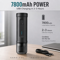 Machine à expresso portable 20 bars à extraction rapide, chargement USB, batterie 7800 mAh, idéale pour les trajets quotidiens, disponible en stock pour commande d'échantillon