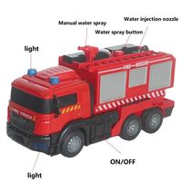 Nuevo Juguete RC 2023, Camión de Bomberos con Aspersor RC de Deformación con un Solo Clic, Robots Transformables RC
