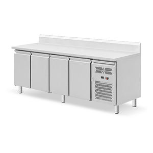 Grand volume de casseroles GN Taille compatible <span class=keywords><strong>Armoire</strong></span> de stockage à <span class=keywords><strong>froid</strong></span> Prix d'usine Congélateur réfrigéré à 4 portes pour la viande et les fruits de mer - Product Image 2