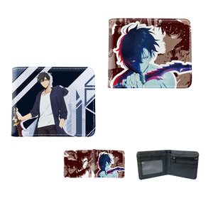 Porte-monnaie en cuir PU à motif de <span class=keywords><strong>manga</strong></span> <span class=keywords><strong>Solo</strong></span> <span class=keywords><strong>Leveling</strong></span> Sung Jin Woo, porte-monnaie court d'anime - Product Image 1