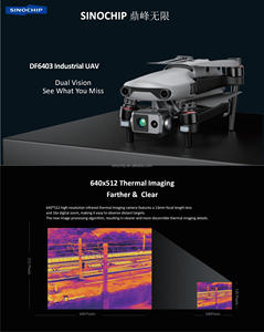 Drones industriels UAV 3T en plastique pour professionnels, caméra infrarouge zoom CMOS 1 pouce pour drone de <span class=keywords><strong>patrouille</strong></span> télécommandé - Product Image 6