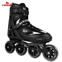 Chaussures de patinage en ligne de fitness en plein air personnalisables pour hommes et femmes avec roulements ABEC-9 Roues en PU à rebond élevé Châssis en aluminium