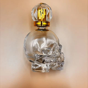 Bán buôn Skull Shape 50ml nắp nhôm bơm lại nước hoa thủy tinh phun chai - Product Image 4