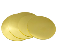 Laiton-Plaque ronde en alliage de zinc 0.8mm ~ 5.0mm Feuilles de cuivre Disques en forme de disque