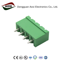 Bloque de terminales de cobre modular enchufable de 5.0/5.08 mm, conector macho para PCB |   300V 15A Nominal |   Conexiones de Cable Compatibles
