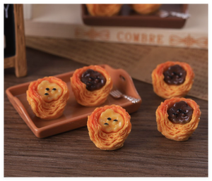 En gros, Figurine de jeu de <span class=keywords><strong>cuisine</strong></span> en résine, thème Anime, avec perles alimentaires de dessin animé et gâteau aux œufs au chocolat 3D, pour maison de poupée, en sachet surprise pour enfants - Product Image 1