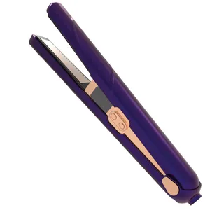 Dry and wet purpose straightener baby hair flat iron for negative ion