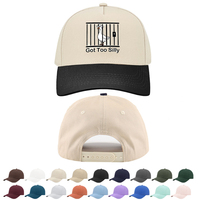 Casquette de baseball en coton brodée avec logo personnalisé, 6 panneaux, ajustable, profil bas, décontractée, pour hommes et femmes, vente en gros, style Dad Hat, bicolore, Gorras