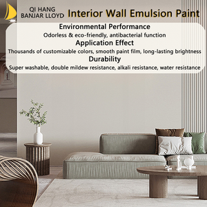 Pintura de Látex para Interiores de Casas, Revestimiento Acrílico Ecológico de Color Personalizado para Paredes de Sala de Estar - Product Image 6