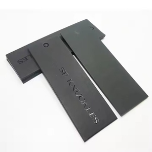 Tùy Chỉnh Matte Black Cardboard Gloss <span class=keywords><strong>Logo</strong></span> Giấy Treo Thẻ, Tại Chỗ <span class=keywords><strong>UV</strong></span> Quần Áo <span class=keywords><strong>Swing</strong></span> Tag - Product Image 2