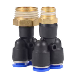 Conector Neumático en T de <span class=keywords><strong>3</strong></span> Vías Z-MING PX, Rosca Macho BSP M5 <span class=keywords><strong>1</strong></span>/8" <span class=keywords><strong>1</strong></span>/<span class=keywords><strong>4</strong></span>" <span class=keywords><strong>3</strong></span>/8" <span class=keywords><strong>1</strong></span>/<span class=keywords><strong>2</strong></span>", Acoplador Rápido de Aire - Product Image 5