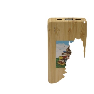 Banque d'alimentation sans fil 100 % bambou écologique 5000 mAh, chargeur portable pour smartphones et appareils, idéal pour les cadeaux promotionnels et d'affaires - Product Image 2