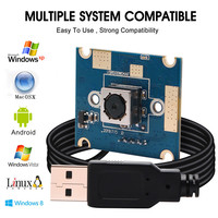 Módulo de cámara mini micro USB OEM OV5640 con controlador gratuito, 5MP, enfoque automático, ELP-USB500W04AF-A60