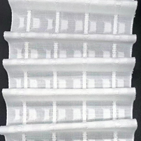 Ruban de plissage blanc en polyester tissé, motif traditionnel, pour rideaux simples, avec poches à crochets, 10 cm, longueur 100 m
