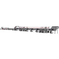 Ligne de production de boîtes en carton ondulé 3 plis, 5 plis, 7 plis, machine à onduler automatique