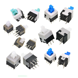 สวิตช์ขนาดเล็กแบบกด 2 3 4 5 6 ขา สำหรับแผงวงจรพิมพ์ (PCB) แบบ SMD/SMT ขนาด 5.8x5.8 7x7 8x8 8.5x8.5 มม. ปุ่มกดเปิด-ปิด แบบล็อคเอง - Product Image 4