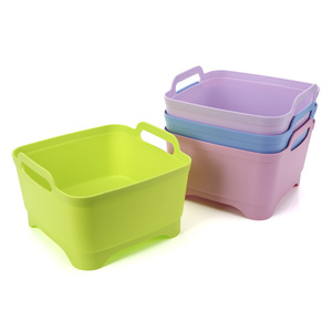 Passoire en plastique avec poignée, panier multifonctionnel pour laver les fruits et légumes, portable pour la maison - Product Image 2