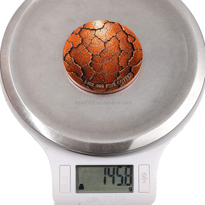 Moneda Personalizada de 5 Onzas, .999 Cobre Puro, Serie Dragón de <span class=keywords><strong>Roca</strong></span> Agrietada, Relieve 3D, Impresión UV a Color, 5oz - Product Image 6
