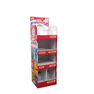 Untuk kardus kustom Modern ramah lingkungan untuk multi-desain Stan tampilan makanan mainan mobil Pet lantai rak bergelombang - Product Image 3