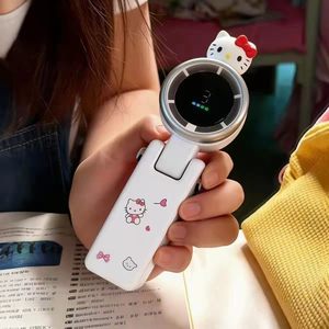 Mini USB Three-Speed <b>Small</b> Portable Quiet Handheld Fan with Colorful Light for Office Student Household Car & Outdoor Use - Product Image 5