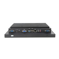 Moniteur de contrôle industriel à écran tactile capacitif sans ventilateur de 12,1 pouces avec système d'exploitation Win10/Linux, 4 Go de RAM, aluminium IP65