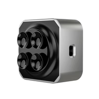 Mini haut-parleur TWS à conduction osseuse, étanche, éclairage LED RGB, radio FM, micro intégré, autonomie de 5 à 10 heures, logo personnalisé en métal