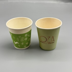 Gobelets en papier kraft jetables, personnalisés ou standard, à paroi simple ou double, pour café, thé, boissons chaudes, emballage à emporter - Product Image 2