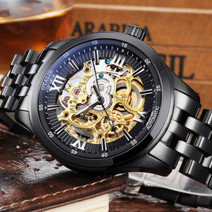 Reloj de Pulsera Automático con Esqueleto y Logotipo Personalizado, con Reserva de Marcha y Fase Lunar, Venta al por Mayor, Relojes Mecánicos OEM - Product Image 2