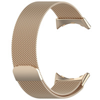Bracelet en acier inoxydable de luxe pour Google Pixel Watch 3 - Boucle métallique Milanese avec fermoir magnétique