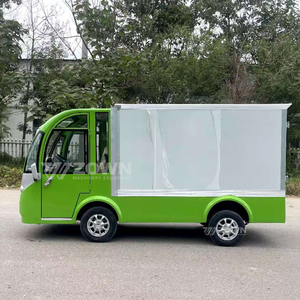Petit camion utilitaire électrique avec caisse fermée pour la livraison de matériaux dans les zones touristiques, les centres de villégiature, les campus et les usines - Product Image 1