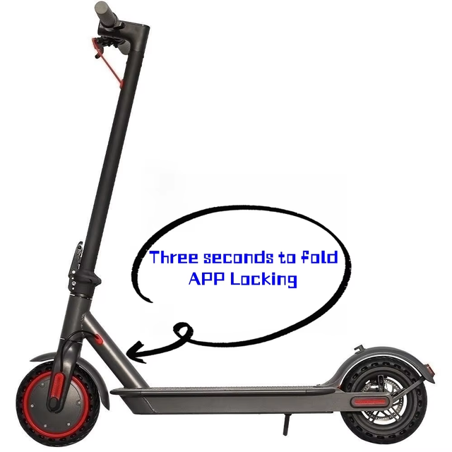 UK Stock 350W Electric Scooter 8.5 Inch Solid Tire Foldable Adult E-Scooter 36V 10.5Ah Battery Waterproof App Control