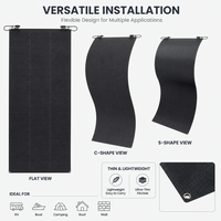 Panneau solaire semi-flexible 300W pour balustrade de balcon, module flexible sans perçage 70 % plus léger pour Balkonkraftwerk Royaume-Uni Europe