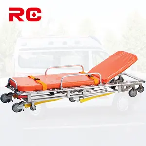 D'urgence Adjuutable D'ambulance En Aluminium Civière D'ambulance Avec Roulettes