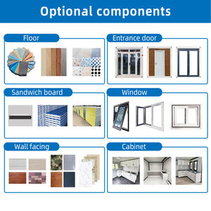 Conteneur mobile pliable de 20 pieds, respirant, préfabriqué, 4 chambres, sur roues, pour <span class=keywords><strong>serre</strong></span>, bureau, habitation ou entrepôt - Product Image 6