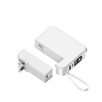 Universeller Stecker 20W 22,5W Abnehmbarer 2-in-1 LED Digital-Display 6000mAh Powerbank mit Integriertem Doppelkabel Schnellladung Dual-USB-Anschluss
