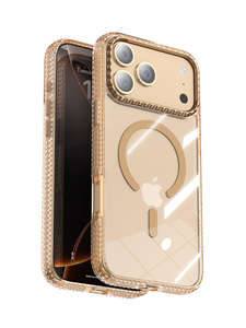 17 प्रो मैक्स चुंबकीय स्पष्ट फोन मामले के लिए 2 मिमी उच्च पारदर्शिता पीसी बैक पैनल केस ड्रॉप प्रूफ शॉक सोम्बिंग - Product Image 4