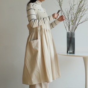 Bán Sỉ Tạp Dề Không Tay Chống Thấm Nước Màu Trơn Rộng Ngoại Cỡ Tạp Dề Nấu Ăn Nhà Bếp Có Dây Bằng Cotton - Product Image 4