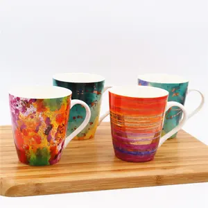 Cheap Bulk Colorful New Bone China Ceramic Mugs Custom Coffee Cups