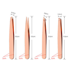 Wholesale Private Label Logo White Black Pink Thick Metal Stainless Steel <strong>Brow</strong> Tweezers Eyelash Tweezers Grip Tweezers <strong>Scissors</strong> - Product Image 1