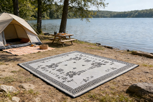 Tapis de pique-nique pour patio et camping, facile à nettoyer, en plastique PP, tapis de sol extérieur - Product Image 2
