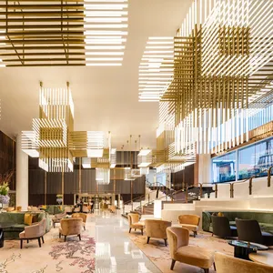 Yeni tasarım kapalı dekorasyon otel Villa merkezi merdiven büyük lüks özel boy Led avize