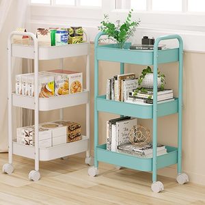 Estante De Almacenamiento <b>Plastic</b> Kitchen Organizers Bedroom Storage Shelf Bathroom Rack Storage Holders with <b>Wheels</b> - Product Image 4