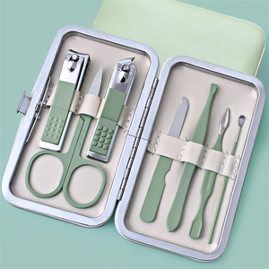 Wellflyer MS-1116 7 cái/bộ thép không gỉ Nail Clipper Cutter tông đơ Tai Pick làm móng tay & Pedicure <span class=keywords><strong>Set</strong></span> grooming Kit với hộp - Product Image 2