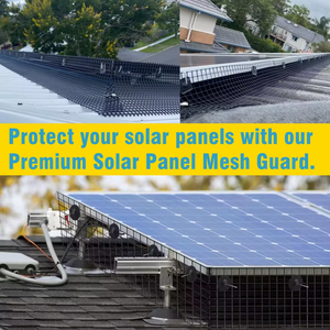 شبكة حماية للألواح الشمسية عالية الجودة من الشركة المصنعة، مطلية بالبلاستيك الأسود، مقاس 8 بوصات × 100 قدم، للحماية من الطيور - Product Image 6