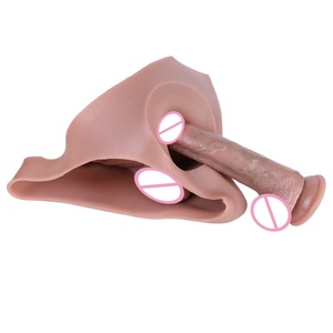 Strap on <b>Dildo</b> Silicone Wearable <b>Dildos</b> Panties, Transgender Adult Toys with 8.27'' Realistic Hollow Penis, G Spot Sex Toys Men - Product Image 3